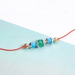 1box混合スタイルチベットスタイル合金ビーズキャップ  花  マルチ花弁  アンティークシルバー  6.5~10.5x2.5~5mm  穴：1~2mm  約30個 /コンパートメント&nbsp;TIBE-JP0003-01