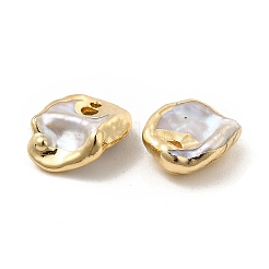 バロック ナチュラル ケシ パール ナゲット チャーム  真鍮パーツ  ライトゴールド  6~10x6~8x3~5mm  穴：1.2~1.4mm&nbsp;PEAR-P004-62KCG