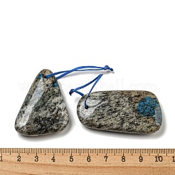 天然K2石ペンダント  グレードA  三角形/台形/涙型  混合図形  41~57x24~45x6mm  穴：1.8mm&nbsp;G-NH0001-13B