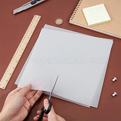 シリコンパッド  再利用可能な滑り止めパッド  正方形  ホワイト  250x250x2mm&nbsp;AJEW-WH0643-120A-01