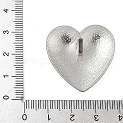 304ステンレスペンダント  ハートチャーム  変色防止  ステンレス鋼色  29.5x29.5x8mm  穴：5.5x3mm&nbsp;STAS-D376-32P