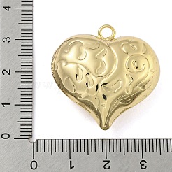 真鍮チャーム  カドミウムフリー＆ニッケルフリー＆鉛フリー  ハート  18KGP本金メッキ  31x30.5x14mm  穴：2.8mm&nbsp;KK-N254-95G