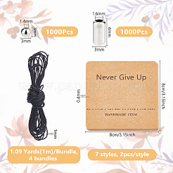 DIYモールス信号ABSプラスチックビーズブレスレット作成キット  プラチナ  6x3mm  穴：1.6mm  1000pc&nbsp;DIY-DC0003-49A
