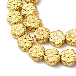 電気メッキガラスビーズセット  花  多面カット  ミックスカラー  10.5x5mm  穴：0.9mm  約41個/連  16.14''（41センチメートル）&nbsp;EGLA-F166-10