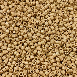 MIYUKIデリカビーズ  シリンダー  日本製シードビーズ  11/0  （db1832f）デュラコート亜鉛メッキマットゴールド  1.3x1.6mm  穴：0.8mm  約2000PCS /ボトル  10 G /ボトル&nbsp;SEED-JP0008-DB1832F