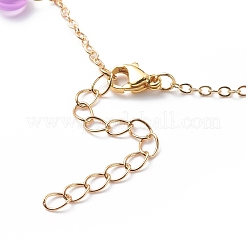 樹脂チャームブレスレット  ナザールボンジュウ付きフラットラウンド  ゴールドカラー  17.1x0.2cm&nbsp;BJEW-JB08745