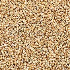 MIYUKIデリカビーズ  シリンダー  日本製シードビーズ  11/0  (db2501)duracoat 亜鉛メッキ 淡いゴールド  1.3x1.6mm  穴：0.8mm  約2000個/10g&nbsp;X-SEED-J020-DB2501