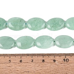 染め加工天然石ホワイトジェイドビーズ連売り  フラットオーバル  甘露  16~18.5x12~13.5x4.5~6.5mm  穴：1~1.4mm  約21~22個/連  14.76~15.55インチ（37.5~39.5cm）&nbsp;G-N370-01A-08