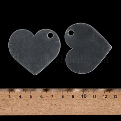 透明アクリルディスクビッグペンダント  アクリルブランク  ハート  透明  50x44x2mm&nbsp;ZXFQ-PW0001-039J