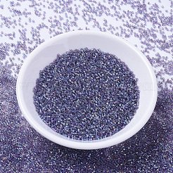 MIYUKIデリカビーズ  シリンダー  日本製シードビーズ  11/0  （db1245)透明光アメジストab  1.3x1.6mm  穴：0.8mm  約20000個/袋  100 G /袋&nbsp;SEED-J020-DB1245