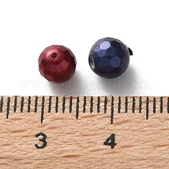 ファセットラウンドシェルパールビーズ  ミックスカラー  6mm  穴：0.8mm&nbsp;BSHE-XCP0001-78A