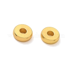 真鍮ビーズ  フラットラウンド  ゴールドカラー  6x2mm  穴：2mm&nbsp;LS-KK-CBA80F9-01G