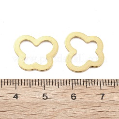 201 ステンレススチールリンクリング  蝶  18KGP本金メッキ  14x16x1mm  内径：10x12mm&nbsp;STAS-S158-08G