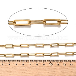 イオンプレーティング（IP）304ステンレススチールアズキチェーン  溶接されていない  18KGP本金メッキ  14x4.5x1mm&nbsp;CHS-S012-22G