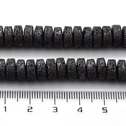 天然溶岩岩ビーズ連売り  艶消し  ヒシビーズ  ディスク  9x4mm  穴：1mm  約99個/連  15.91''（40.4センチメートル）&nbsp;G-H303-C09