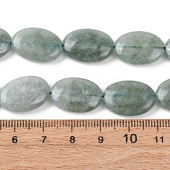 天然石マレーシアジェイドビーズ連売り  染め  フラットオーバル  ティール  18x13x5mm  穴：1mm  約10~11個/連  7.28''~7.87''（18.5~20センチメートル）&nbsp;G-K392-C07-13x18mm
