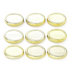 アクリルビーズ  CCBプラスチックビーズ  オーバル  ゴールドカラー  16x12x4mm  穴：1.6mm&nbsp;PACR-C003-02G