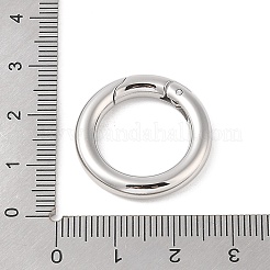 変色防止304ステンレススチールスプリングゲートリング  Oリング  手動研磨  ステンレス鋼色  20x3.5mm&nbsp;STAS-E055-23