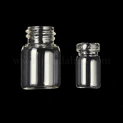 コラムガラスびん  希望のボトル  プラグなし  透明  1.85~2.5x1~1.55cm  内径：0.6~0.75のCM&nbsp;GLAA-XCP0001-47
