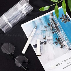 透明なプラスチック製のタトゥーペン収納ボックス  マイクロブレードペンボックス  アートメイク ビューティー ボディ アート アクセサリー  長方形  透明  15.7x2.45x2.55cm&nbsp;ODIS-NB0001-02