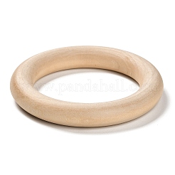 未完成の木製フレームコネクター  マクラメ木製リング  ラウンド  バリーウッド  96x15mm  内径：67mm&nbsp;LS-WOOD-F002-02L