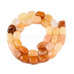 天然石トパーズ翡翠ビーズ連売り  直方体の  9.5~12x7.5~9x7~8mm  穴：1.2mm  約33個/連  14.76''（37.5センチメートル）&nbsp;G-T138-97
