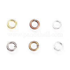 真鍮製オープンタイプ丸カン  ラウンド  ミックスカラー  20ゲージ  4x0.8mm  内径：2.5mm  500グラム&nbsp;KK-JQ0001-02-4mm