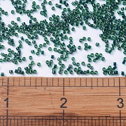 MIYUKIデリカビーズ  シリンダー  日本製シードビーズ  11/0  （db0275)裏地付きエメラルド光沢  1.3x1.6mm  穴：0.8mm  約2000PCS /ボトル  10 G /ボトル&nbsp;SEED-JP0008-DB0275