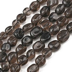 天然氷オブシディアンビーズ連売り  ナゲット  タンブルストーン  6~12x5~8.5x4~8mm  穴：0.8~1mm  約40~52個/連  15.16''~15.94''（38.5~40.5センチメートル）&nbsp;G-P623-A01-01