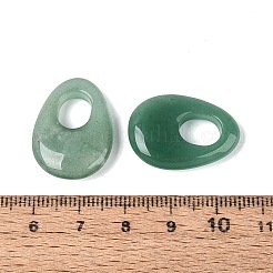 天然石グリーンアベンチュリンペンダント  ティアドロップチャーム  24.5~25x18~18.5x5.5~6.5mm  穴：8.5~9.5x7~7.5mm&nbsp;G-N361-06B