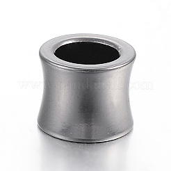 304ステンレススチールビーズ  大穴ビーズ  花瓶  ミックスカラー  10x8mm  穴：6.5mm&nbsp;STAS-E425-026B