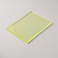 レザークラフトパンチングパッド  pp プラスチック ミュート ボード  穴あけ用 打ち抜き補助具  淡いチソウ  200x150x8.5mm&nbsp;DIY-WH0750-346