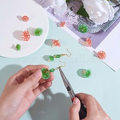 12 個きのこチャームペンダントアクリルきのこチャームカラフルなジャンプリングジュエリーネックレスブレスレットイヤリング作る工芸品  ミックスカラー  23x22mm&nbsp;JX312A