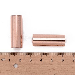 真鍮製チューブビーズ  ローズゴールド  30mm  穴：10mm&nbsp;LS-KK-E774-81RG