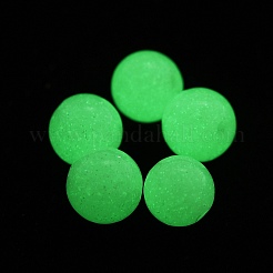 合成夜光石ラウンドビーズ  暗闇の中で輝く  淡黄色  5.5~6mm  穴：1mm&nbsp;G-WH0026-08A-03C