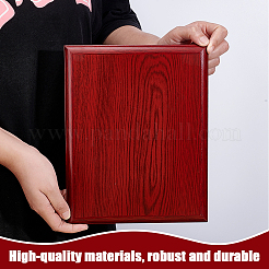 長方形の木製メダルホルダー  暗赤色  198x250x12mm&nbsp;ODIS-WH0043-239