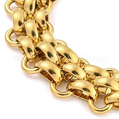 304ステンレススチールリンクチェーンブレスレット  トグル留め金付き  ゴールドカラー  7-3/4インチ（19.8cm）&nbsp;BJEW-P315-01A-G