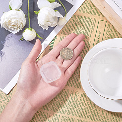 プラスチックビーズ収納ケース  キューブ  透明  3.5x3.5x1.8cm&nbsp;CON-L006-09