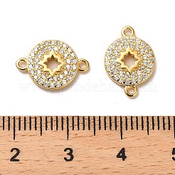 スターリングシルバーコネクターチャーム925個  クリアキュービックジルコニア  平丸、スタンプ925個付き  18KGP本金メッキ  9.5x14x2mm  穴：1mm&nbsp;STER-H110-03G