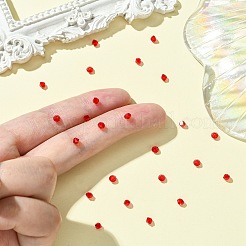 プレシオサ®クリスタルビーズ  チェコクリスタル  双円錐形(451 69 302 ロンデル)  90070 ライト サイアム  3mm  穴：0.8mm&nbsp;Y-PRC-BA3-90070