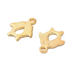 304ステンレススチールチャーム  ペンギン  ゴールドカラー  12.5x10x1mm  穴：1.5mm&nbsp;STAS-I350-04G