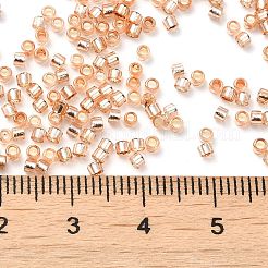 ガラスシードビーズ  銀並ぶ  シリンダー  ライトサーモン  2x1.5mm  穴：1.4mm  約50398個/ポンド&nbsp;SEED-S042-04B-17