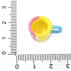 合金エナメルチャーム  カップ  カラフル  12x20x13.5mm  穴：5x6mm&nbsp;ENAM-I074-01C