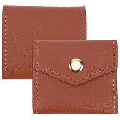 マイクロファイバーリングバッグ1個  リング収納用品  長方形  サドルブラウン  14.5x6cm&nbsp;ABAG-CL0001-64B