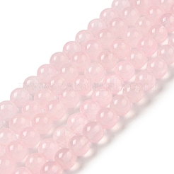 天然石&染め加工マレーシアジェイドビーズ連売り  ラウンド  ピンク  6mm  穴：0.8mm  約64個/連  15インチ&nbsp;G-A146-6mm-A16