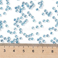 TOHOラウンドシードビーズ  日本製シードビーズ  （782)つの内側の色のabクリスタル/カプリの裏地  8/0  3mm  穴：1mm  約10000個/ポンド&nbsp;SEED-TR08-0782