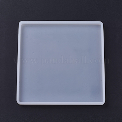 シリコンモールド  レジン型  UVレジン用  エポキシ樹脂ジュエリー作り  正方形  ホワイト  186x186x12mm  インナー：176x176mm&nbsp;DIY-L005-42B
