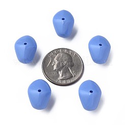 不透明なアクリルビーズ  ナゲット  コーンフラワーブルー  12.5x18x13mm  穴：1.6mm  約360個/500g&nbsp;MACR-S373-146-A02