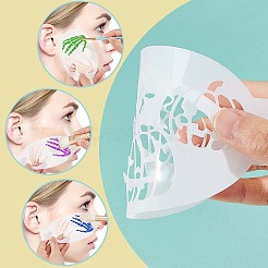 プラスチックフェイスペイントステンシル  学校のホーム パーティーのボディ フェイシャル ペインティング タトゥー ペインティング テンプレート  ハロウィーン模様  7.5x14x0.01cm  24個/セット&nbsp;DIY-WH0304-582F
