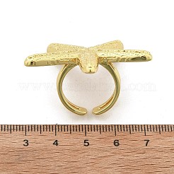 女性用ヒトデ真鍮カフリング  ラックめっき  長持ちメッキ  カドミウムフリー＆鉛フリー  18KGP本金メッキ  内径: 調節可能&nbsp;RJEW-C123-01G